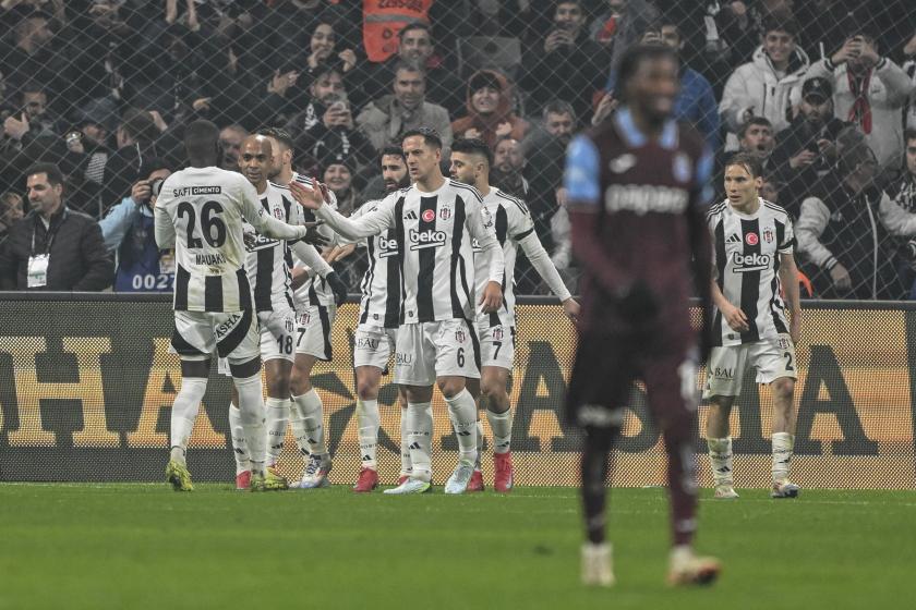 Beşiktaş Trabzonspor’u 2-1 mağlup etti