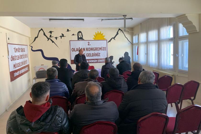 Tüm Köy Sen Dersim Şubesi 2. Olağan Kongresini gerçekleştirdi