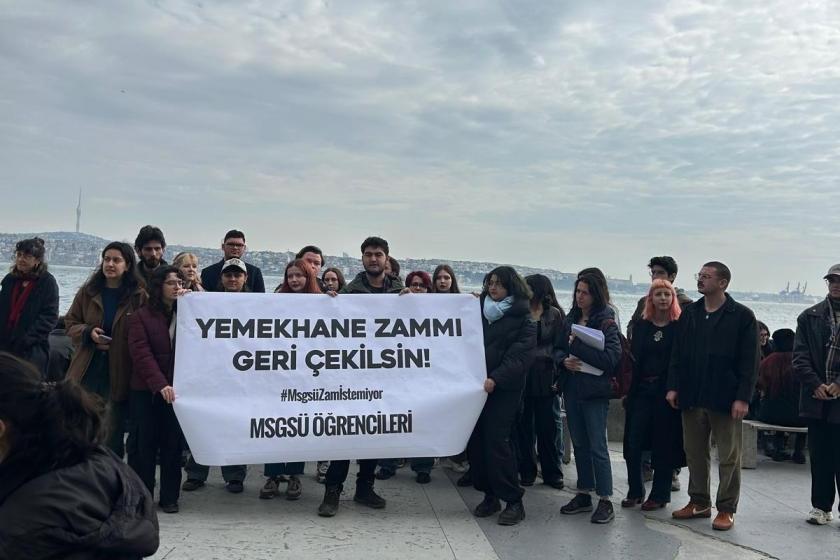 MSGSÜ öğrencileri yemekhane zammını protesto etti: Krizin faturasını ödemeyeceğiz!