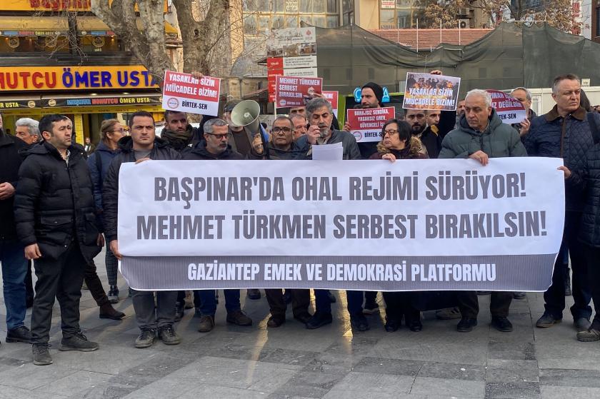 Antep’te baskılara karşı açıklama: “İşçilere yüzde 30 sefalet zammını dayatan bu düzen, OHAL düzenidir”