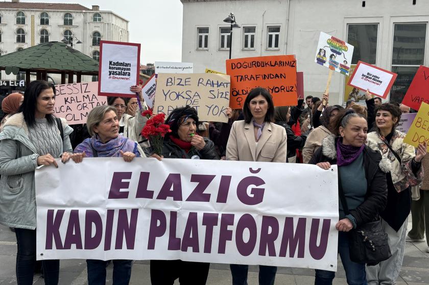 Elazığ Kadın Platformu: Şiddete mahkum ettiğiniz düzeni kabul etmiyoruz