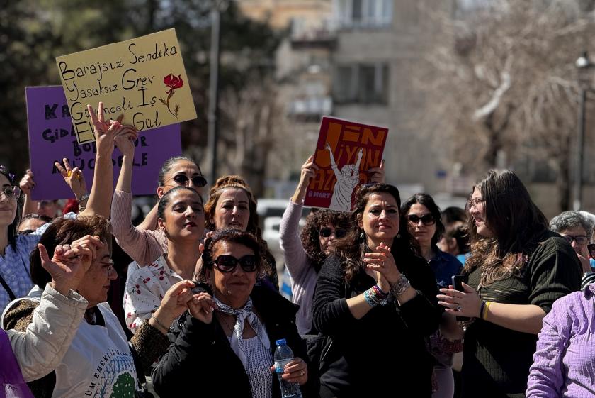 Antep'te 8 Mart | Sevda Karaca: Mücadelede yanımızdaki kız kardeşimizden bize daha yakın kimse yok