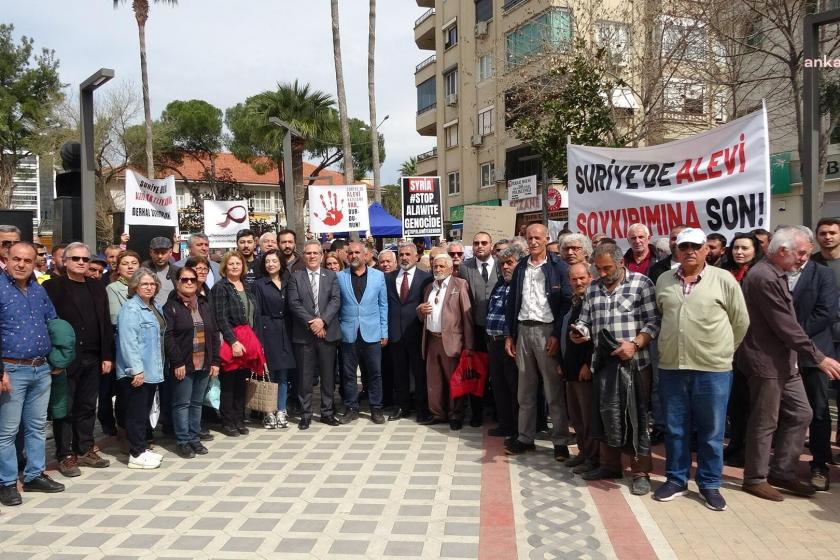 Nazilli'de Alevi derneklerinden protesto: Suriye'deki Alevi katliamı bir an önce son bulsun