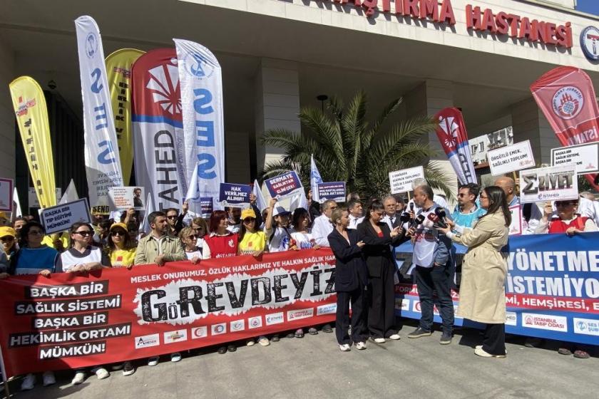 İstanbul’da 14 Mart'ta iş bırakan sağlık emekçileri: "14 Mart mücadele gününe dönüştü"