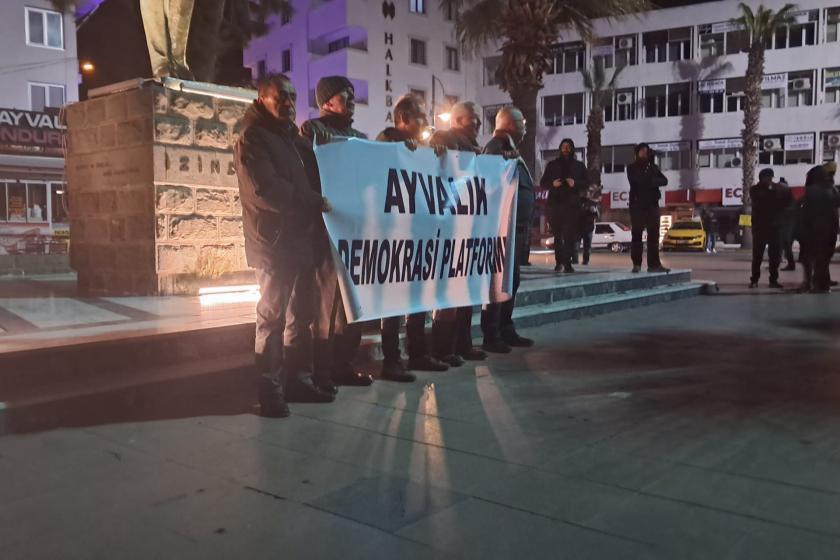 Ayvalık’ta gözaltılar protesto edildi: “Halkın demokratik iradesine ipotek konulamaz”