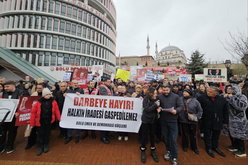 Bolu'da İmamoğlu'nun gözaltına alınmasına tepki