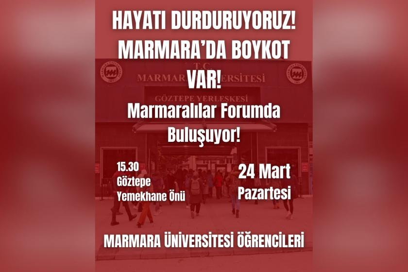 Marmara Üniversitesinde hukuksuz tutuklamalara karşı forum