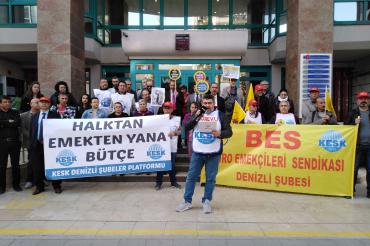 KESK Denizli: Sermayeden değil halktan yana bütçe