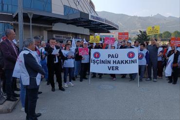 PAÜ Hastanesi sağlık işçileri ek protokol talep etti