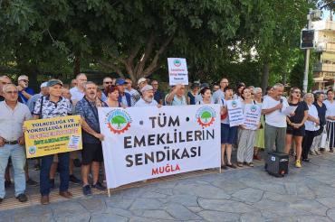 “Geçinemiyoruz Yetti Gari” başlığıyla Muğla'da basın açıklaması yapıldı