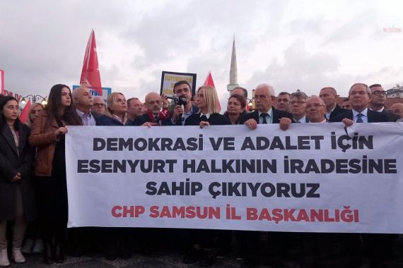 Esenyurt Belediyesine kayyum atanması Samsun'da protesto edildi