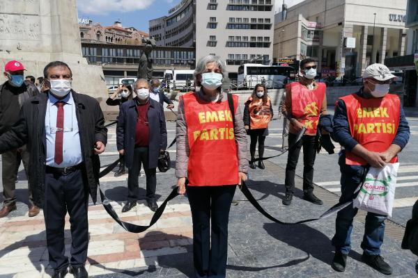 Ankara'da saglikçilardan eylem