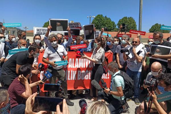 İstanbul'da gazetecilerin eylemi