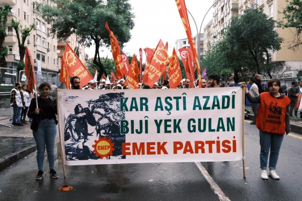 Diyarbakır'da 1 Mayıs mitinginde Emek Partisi korteji