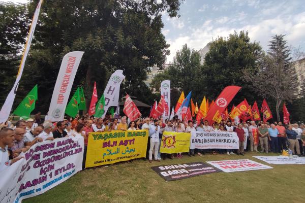 1 Eylül Dünya Barış Günü eylemi Adana