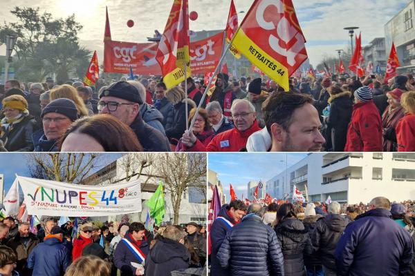 Fransa'da greve çıkan işçiler