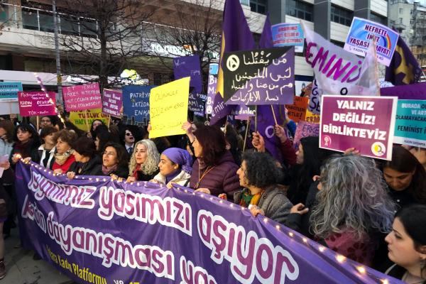 Ankara'da 8 mart yürüyüşü