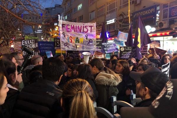 Ankara'da 8 mart yürüyüşü