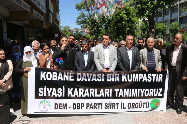 Siirt'te kobane kararı protesto edildi