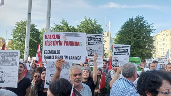 İstanbul'da, Filistin'le dayanışma eylemi