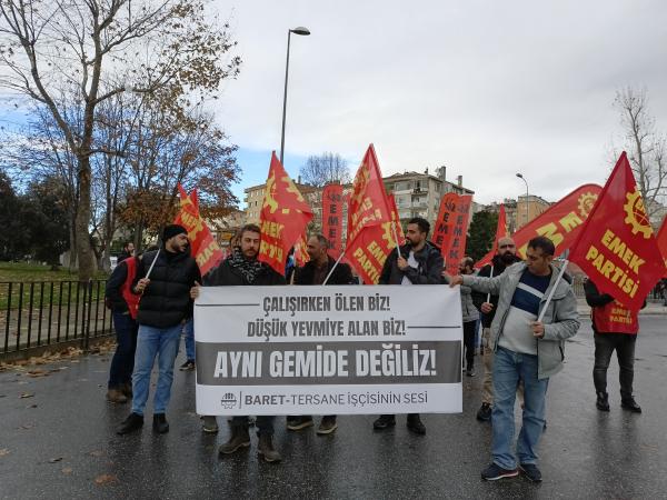 tersane işçileri miting