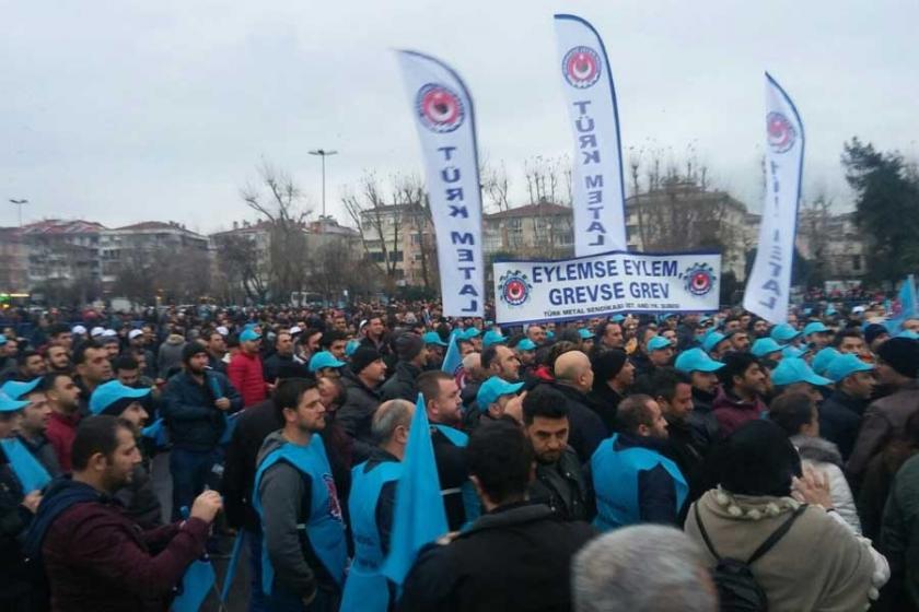 Metal işçileri MESS dayatmalarına karşı alanlara çıktı