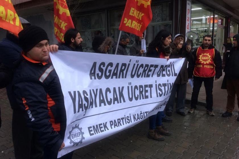 Emek Partisi Kağıthane İlçe Örgütünden asgari ücret tepkisi