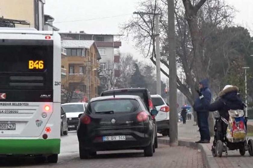 Engelli kadın özel halk otobüsüne alınmadı