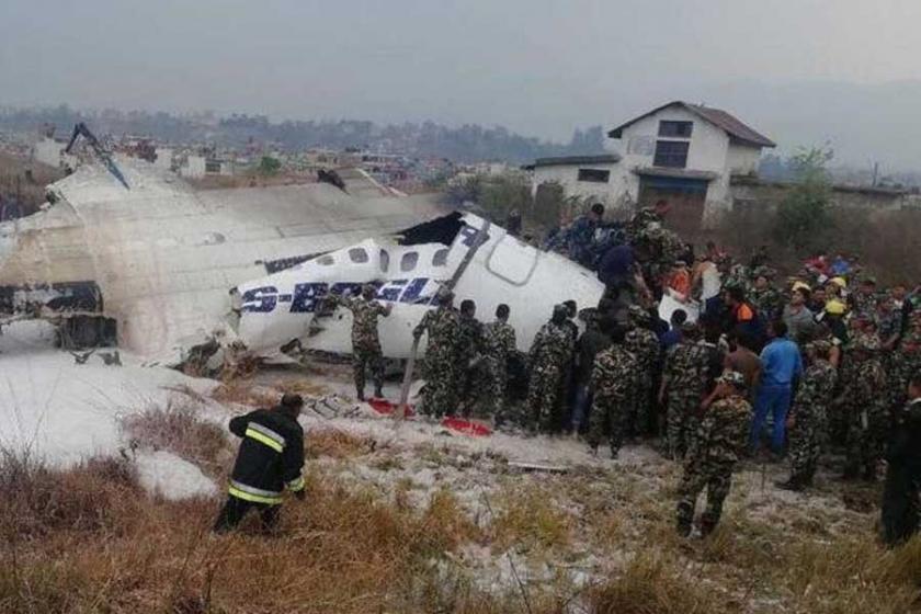 Düşen uçak için Nepal’e suçlama