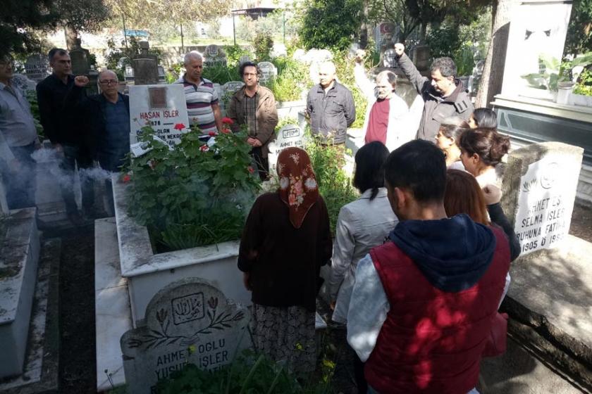 Muhabirimiz Hasan İşler mezarı başında anıldı