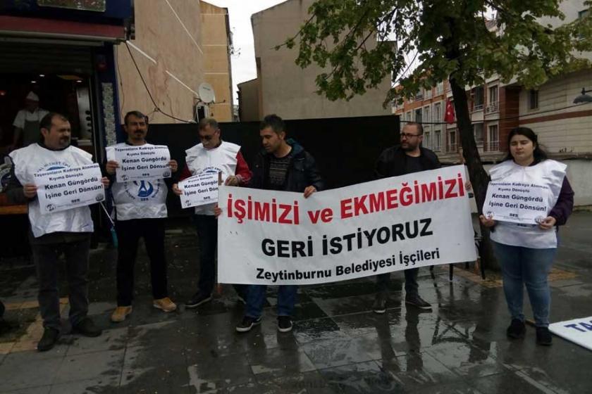 SES’ten direnişteki işçiye ziyaret