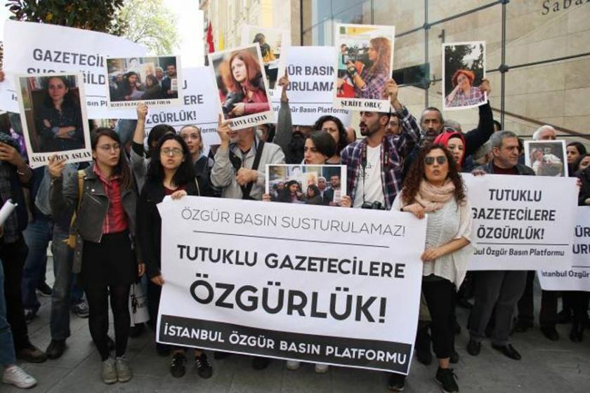 Gazetecilerle dayanışma amaçlı açıklama yapıldı: Serbest bırakın