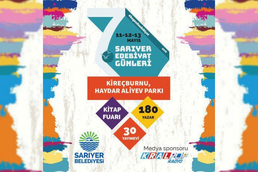 Sarıyer Edebiyat Günleri 11-13 Mayıs'ta