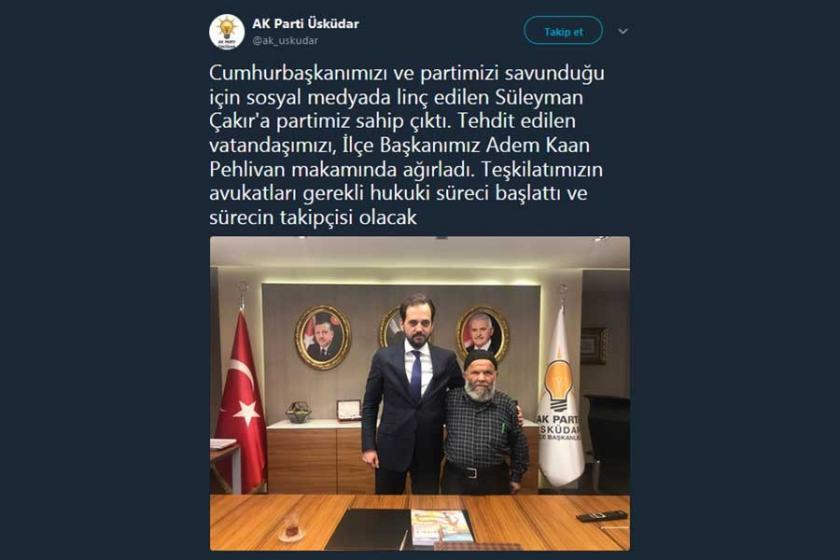 AKP'den Süleyman Çakır'a destek: Gerekli hukuki süreci başlattık