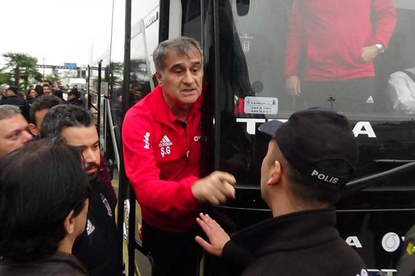 Şenol Güneş’le tartışan taraftara broşür dağıtma cezası