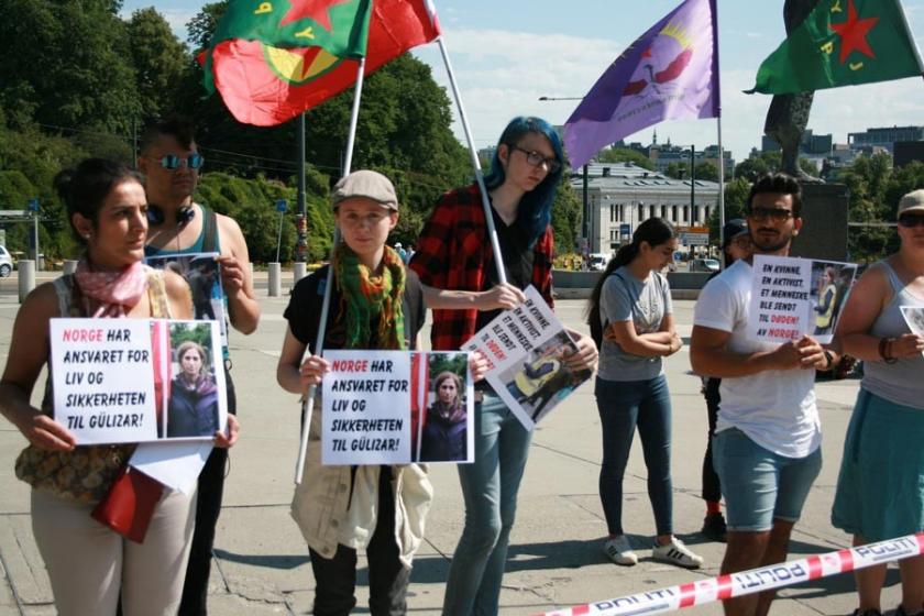 Gülizar Taşdemir’in Türkiye’ye iadesi Norveç’te protesto edildi