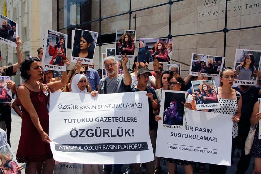 Tutuklu gazetecilere özgürlük çağrısı