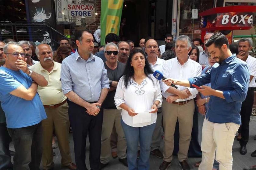 HDP’ye yapılan baskın  protesto edildi