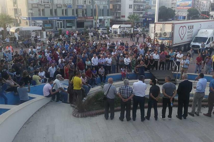 Aliağa'da zehirlenen işçiler için eylem: Taşeron devreden çıkarılmalı