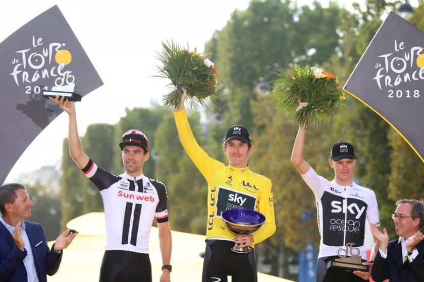 Fransa Bisiklet Turu'nda şampiyon Geraint Thomas oldu