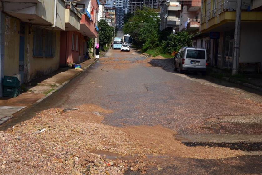 Ordu'nun Fatsa ilçesinde şiddetli sağanak hayatı olumsuz etkiledi