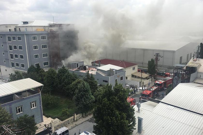 Avcılar’da bir tekstil atölyesinde yangın