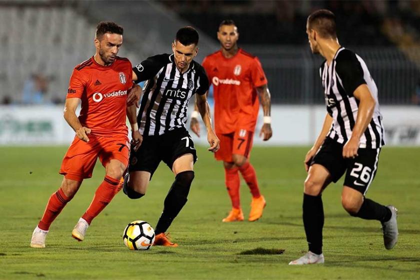 Beşiktaş ev sahibi Partizan karşısında 1-1 berabere kaldı