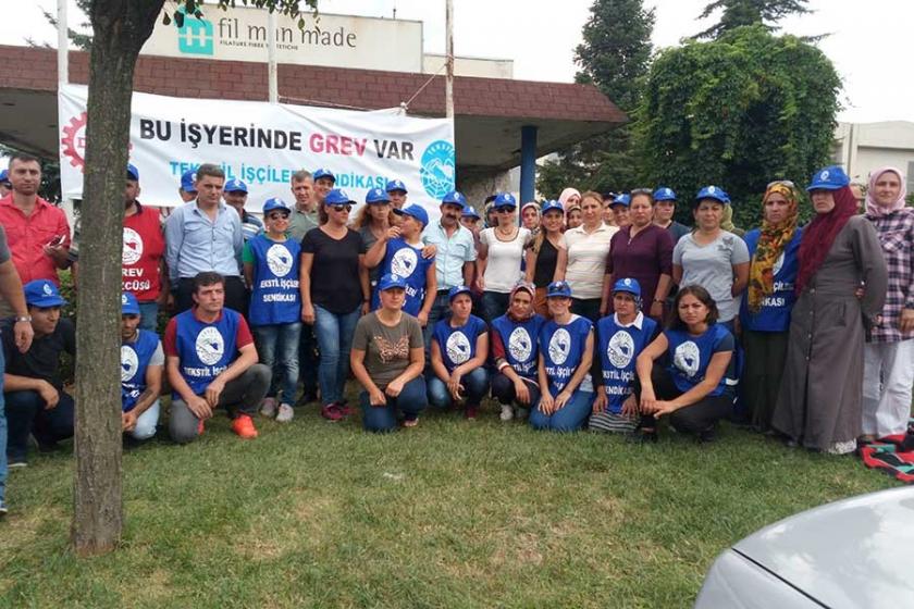 İplik fabrikası Fil Man’da işçiler greve başladı