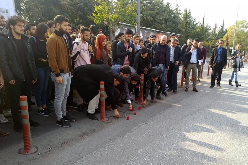 Aslıhan Kocapınar kaza yerinde anıldı