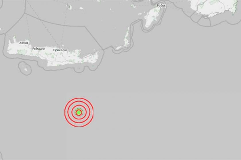 Akdeniz'de 4.3 büyüklüğünde deprem