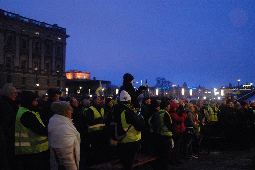 İsveç’te aşırı sağcılar ‘Göç Anlaşmasını’ protesto ediyor