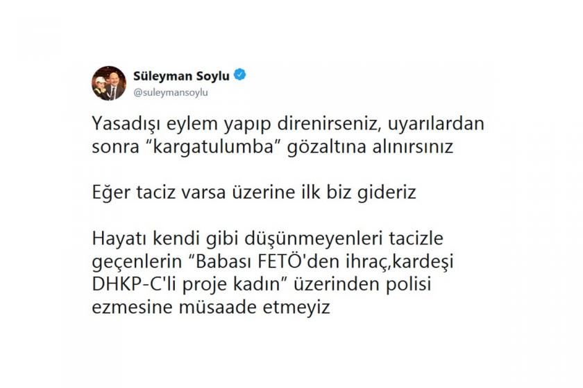 Süleyman Soylu, tacizci polisi savundu