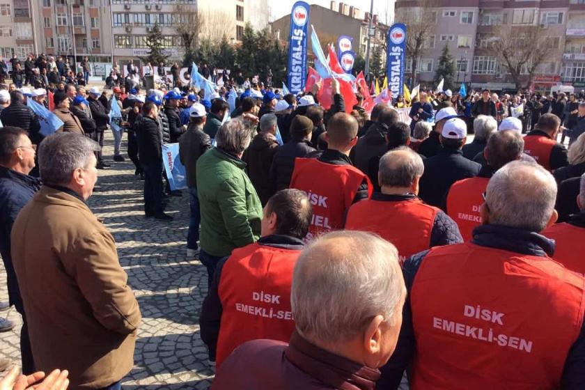 Lüleburgaz Emek Platformundan miting gibi basın açıklaması