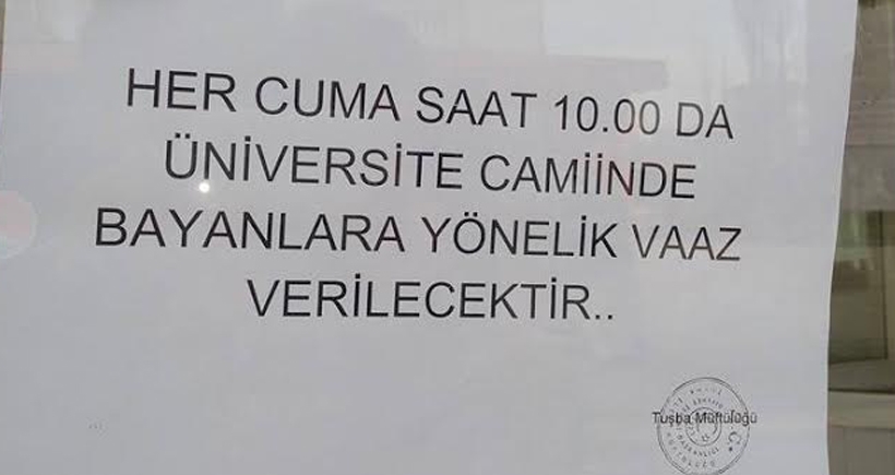 YYÜ'de ‘bayanlara’ özel vaaz